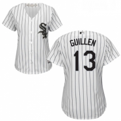 Womens Majestic Chicago White Sox 13 Ozzie Guillen Authentic White Home Cool Base MLB Jersey