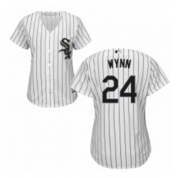 Womens Majestic Chicago White Sox 24 Early Wynn Authentic White Home Cool Base MLB Jersey