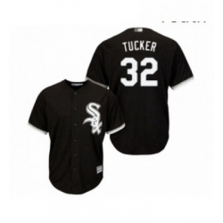 Youth Chicago White Sox 32 Preston Tucker Replica Black Alternate Home Cool Base Baseball Jersey 