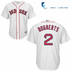 Youth Majestic Boston Red Sox 2 Xander Bogaerts Authentic White Home Cool Base MLB Jersey