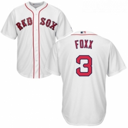 Youth Majestic Boston Red Sox 3 Jimmie Foxx Replica White Home Cool Base MLB Jersey