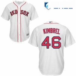 Youth Majestic Boston Red Sox 46 Craig Kimbrel Authentic White Home Cool Base MLB Jersey