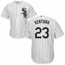 Youth Majestic Chicago White Sox 23 Robin Ventura Authentic White Home Cool Base MLB Jersey