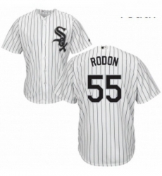 Youth Majestic Chicago White Sox 55 Carlos Rodon Authentic White Home Cool Base MLB Jersey