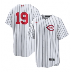 Men Cincinnati Reds 19 Joey Votto 2022 White Field Of Dreams Stitched Baseball Jersey