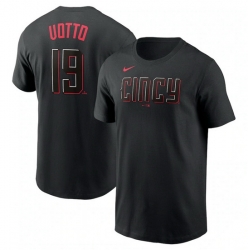 Men Cincinnati Reds 19 Joey Votto 2023 City Connect Name  26 Number T Shirt