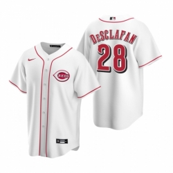 Mens Nike Cincinnati Reds 28 Anthony DeSclafani White Home Stitched Baseball Jerse