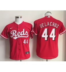 Youth Cincinnati Reds 44 Elly De La Cruz Red Cool Base Stitched Baseball Jersey Youth Cincinnati Reds 44 Elly De La Cruz Red Cool Base Stitched Baseball Jersey