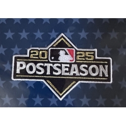 Men Cleveland Indians MLB 2025 Postseason Patch Biaog
