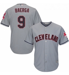 Youth Majestic Cleveland Indians 9 Carlos Baerga Authentic Grey Road Cool Base MLB Jersey 