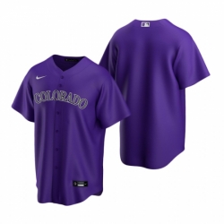 Mens Nike Colorado Rockies Blank Purple Alternate Stitched Baseball Jersey