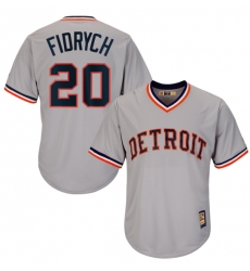 Majestic Detroit Tigers Road Gray Mark Fidrych Cooperstown 1984 Cool Base Jersey