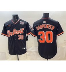 Men Detroit Tigers 30 Kerry Carpenter Black 2026 Alternate USA 250 Patch Vapor Premier Limited Stitched Baseball Jersey Men Detroit Tigers 30 Kerry Carpenter Black 2026 Alternate USA 250 Patch Vapor Premier Limited Stitched Baseball Jersey