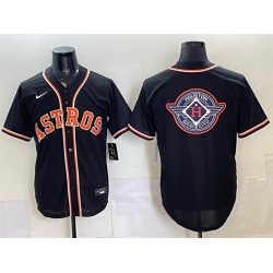 Men Houston Astros Team Big Logo 2026 Fashion Replica Black Out Stitched Baseball Jerseys