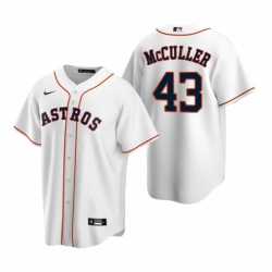 Mens Nike Houston Astros 43 Lance McCullers White Home Stitched Baseball Jerse