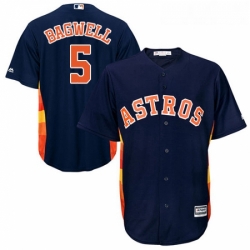 Youth Majestic Houston Astros 5 Jeff Bagwell Authentic Navy Blue Alternate Cool Base MLB Jersey