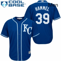 Mens Majestic Kansas City Royals 39 Jason Hammel Replica Blue Alternate 2 Cool Base MLB Jersey