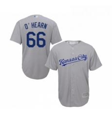 Youth Kansas City Royals 66 Ryan O Hearn Replica Grey Road Cool Base Baseball Jersey 