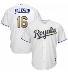 Youth Majestic Kansas City Royals 16 Bo Jackson Replica White Home Cool Base MLB Jersey