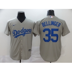 Dodgers 35 Cody Bellinger Gray 2020 Nike Cool Base Jersey