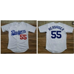 Men Los Angeles DOdgers Orel Hershiser White Cool Base Jersey