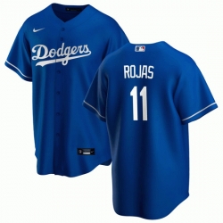 Men Los Angeles Dodgers 11 Miguel Rojas Vargas blue Cool Base Stitched Baseball Jersey Men Los Angeles Dodgers 11 Miguel Rojas Vargas blue Cool Base Stitched Baseball Jersey