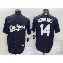 Men Los Angeles Dodgers 14 Kike Hernandez Black Cool Base Stitched Jerseyy Men Los Angeles Dodgers 14 Kike Hernandez Black Cool Base Stitched Jerseyy