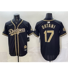 Men Los Angeles Dodgers  17 Shohei Ohtani Black 2026 Armed Forces Day Stitched Baseball Jersey