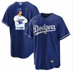 Men Los Angeles Dodgers 17 Shohei Ohtani Blue Big Logo Cool Base Stitched Jerseys Men Los Angeles Dodgers 17 Shohei Ohtani Blue Big Logo Cool Base Stitched Jerseys