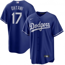 Men Los Angeles Dodgers 17 Shohei Ohtani Blue Cool Base Stitched Jersey Men Los Angeles Dodgers 17 Shohei Ohtani Blue Cool Base Stitched Jersey