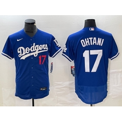 Men Los Angeles Dodgers 17 Shohei Ohtani Blue Flex Base Stitched Baseball JerseyS Men Los Angeles Dodgers 17 Shohei Ohtani Blue Flex Base Stitched Baseball JerseyS