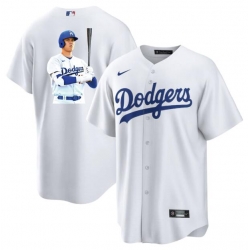 Men Los Angeles Dodgers 17 Shohei Ohtani White Big Logo Cool Base Stitched Jersey 4 Men Los Angeles Dodgers 17 Shohei Ohtani White Big Logo Cool Base Stitched Jersey 4