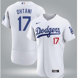 Men Los Angeles Dodgers 17 Shohei Ohtani White Flex Base Stitched Baseball Jersey Men Los Angeles Dodgers 17 Shohei Ohtani White Flex Base Stitched Baseball Jersey