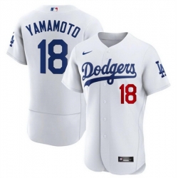 Men Los Angeles Dodgers 18 Yoshinobu Yamamoto White 2023 Flex Base Stitched Baseball Jersey Men Los Angeles Dodgers 18 Yoshinobu Yamamoto White 2023 Flex Base Stitched Baseball Jersey