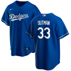 Men Los Angeles Dodgers 33 James Outman Blue Cool Base Stitched Baseball Jersey Men Los Angeles Dodgers 33 James Outman Blue Cool Base Stitched Baseball Jersey