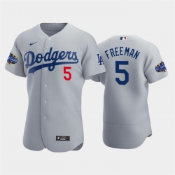 Men Los Angeles Dodgers 5 Freddie Freeman Grey 2022 23 All Star Game Flex Base Stitched Baseball Jersey Men Los Angeles Dodgers 5 Freddie Freeman Grey 2022 23 All Star Game Flex Base Stitched Baseball Jersey