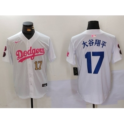 Men Los Angeles Dodgers 5 Freddie Freeman White Pink Vin  26 Kobe Patch Stitched Baseball Jersey 2