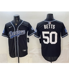 Men Los Angeles Dodgers 50 Mookie Betts B2B Champs 2026 Black Out Style Vapor Limited Stitched Baseball Jersey Men Los Angeles Dodgers 50 Mookie Betts B2B Champs 2026 Black Out Style Vapor Limited Stitched Baseball Jersey