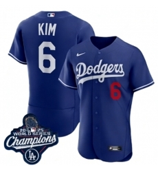Men Los Angeles Dodgers 6 Hyeseong Kim 2026 Champions Royal Cool Base Stitched Baseball Jersey Men Los Angeles Dodgers 6 Hyeseong Kim 2026 Champions Royal Cool Base Stitched Baseball Jersey