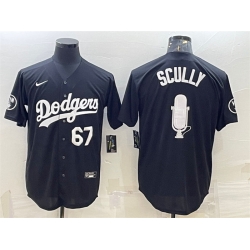 Men Los Angeles Dodgers 67 Vin Scully Black Big Logo With Vin Scully Patch Stitched JerseyS Men Los Angeles Dodgers 67 Vin Scully Black Big Logo With Vin Scully Patch Stitched JerseyS