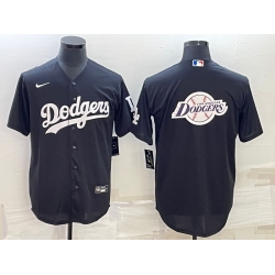 Men Los Angeles Dodgers Black Team Big Logo Cool Base Stitched Baseball Jersey Men Los Angeles Dodgers Black Team Big Logo Cool Base Stitched Baseball Jersey
