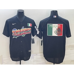 Men Los Angeles Dodgers Black Team Big Logo Cool Base Stitched Baseball Jerseys Men Los Angeles Dodgers Black Team Big Logo Cool Base Stitched Baseball Jerseys