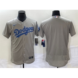 Men Los Angeles Dodgers Blank Grey Flex Base Stitched Baseball Jersey Men Los Angeles Dodgers Blank Grey Flex Base Stitched Baseball Jersey