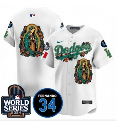 Men Los Angeles Dodgers Guadalupe Fernando Valenzuela Memorial 2024 World Series Patch Stitched Baseball Jersey Men Los Angeles Dodgers Guadalupe Fernando Valenzuela Memorial 2024 World Series Patch Stitched Baseball Jersey