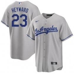 Men Los Angeles Dodgers Jason Heyward #23 Grey Cool Base Stitched MLB jersey Men Los Angeles Dodgers Jason Heyward #23 Grey Cool Base Stitched MLB jersey