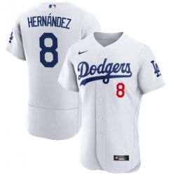 Men Los Angeles Dodgers Kike Hernandez #8 White Stitched Flex Base MLB Jersey Men Los Angeles Dodgers Kike Hernandez #8 White Stitched Flex Base MLB Jersey