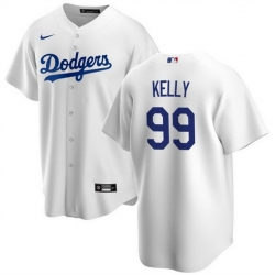 Men Men Los Angeles Dodgers 99 Joe Kelly White Cool Base Stitched Baseball Jersey Men Men Los Angeles Dodgers 99 Joe Kelly White Cool Base Stitched Baseball Jersey