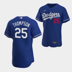 Men's Los Angeles Dodgers #25 Trayce Thompson Royal Flex Base Stitched Jersey Men's Los Angeles Dodgers #25 Trayce Thompson Royal Flex Base Stitched Jersey