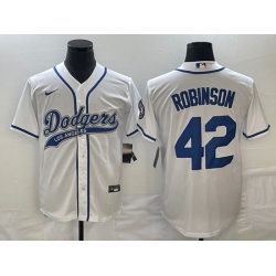 Men's Los Angeles Dodgers #42 Jackie Robinson White With Patch Cool Base Stitched Baseball Jersey Men's Los Angeles Dodgers #42 Jackie Robinson White With Patch Cool Base Stitched Baseball Jersey