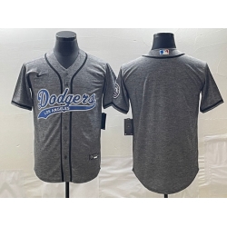 Men's Los Angeles Dodgers Blank Grey Gridiron Cool Base Stitched Baseball Jerseys Men's Los Angeles Dodgers Blank Grey Gridiron Cool Base Stitched Baseball Jerseys